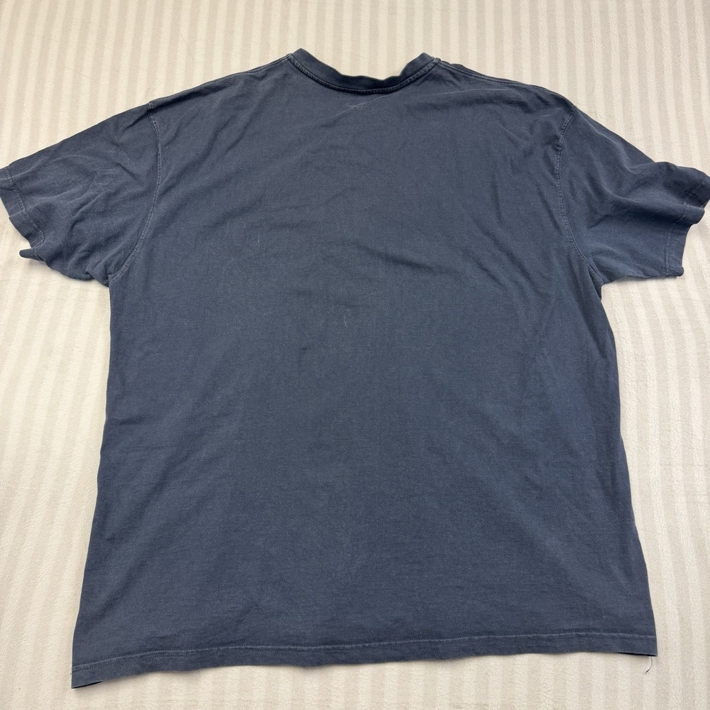 Carhartt Blue Loose Fit Short Sleeve Henley T-Shirt Pocket Size 3XL - Picture 4 of 4